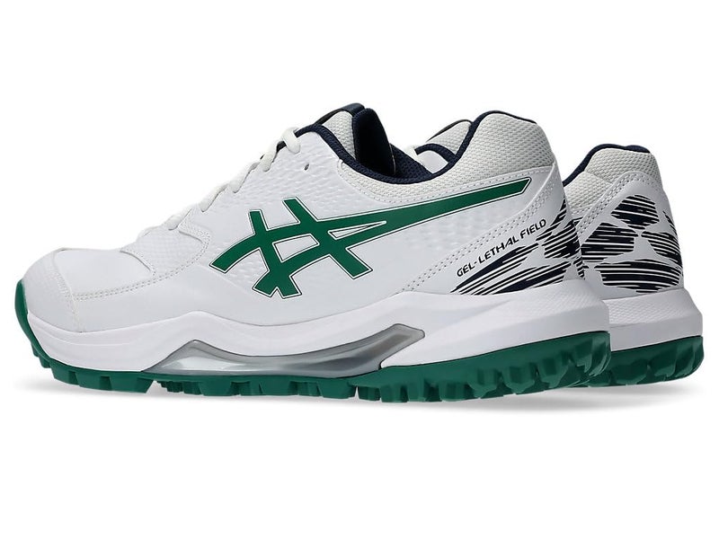 ASICS Unisex Gel-Lethal Field 2 White/Jasper Green Cricket Shoes - 8 UK Men/ 7 UK Women (1113A046.103) - Image 5