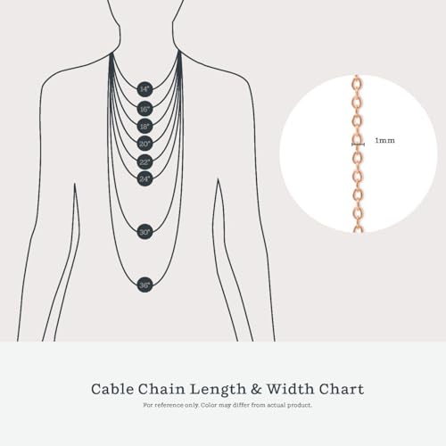 Kezef 1mm 925 Sterling Silver Necklace for Women | 16-36 inch long Silver, 18k Gold, Rose Gold Necklaces for Women - Made In Italy Real Cable Chain Jewelry | Dainty cadena de plata s925 para mujer - Image 5