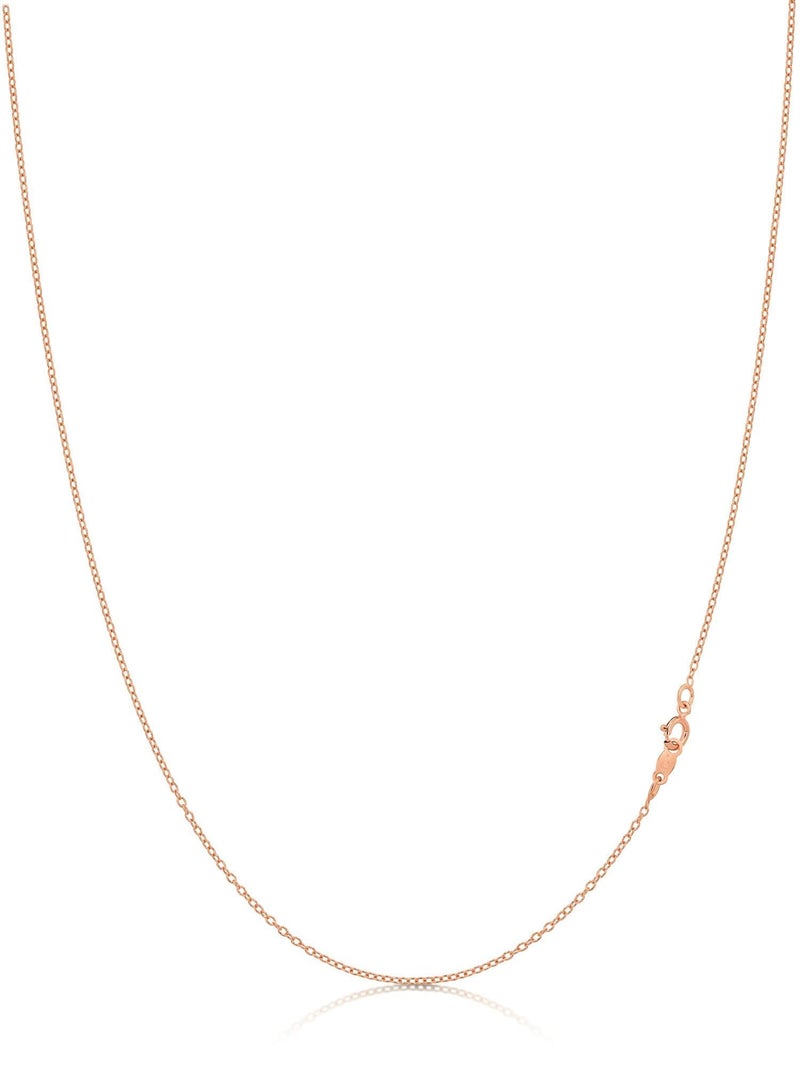 Kezef 1mm 925 Sterling Silver Necklace for Women | 16-36 inch long Silver, 18k Gold, Rose Gold Necklaces for Women - Made In Italy Real Cable Chain Jewelry | Dainty cadena de plata s925 para mujer - Image 1