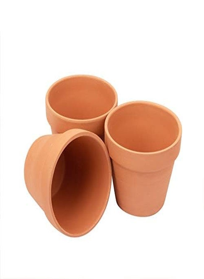 CFKJ [26 Pack] 4" Planter Nursery Pots Clay Pots Terracotta Pot Clay Ceramic Pottery Planter Cactus Flower Pots Succulent Nursery Pots Garden Terra Cotta Pots with Drainage Hole (4") - Image 5
