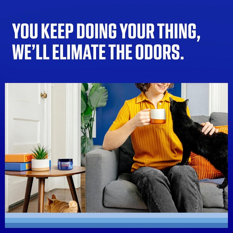 Ozium 8 Oz. 1 Pack Odor Eliminating Gel for Homes, Cars, Offices and More - Image 2