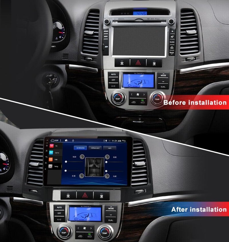 4k MRC Hyundai santafe android screen 2006-2012,4gb ram 64gb rom wireless applecarplay android auto reverse camera included ahd - Image 4