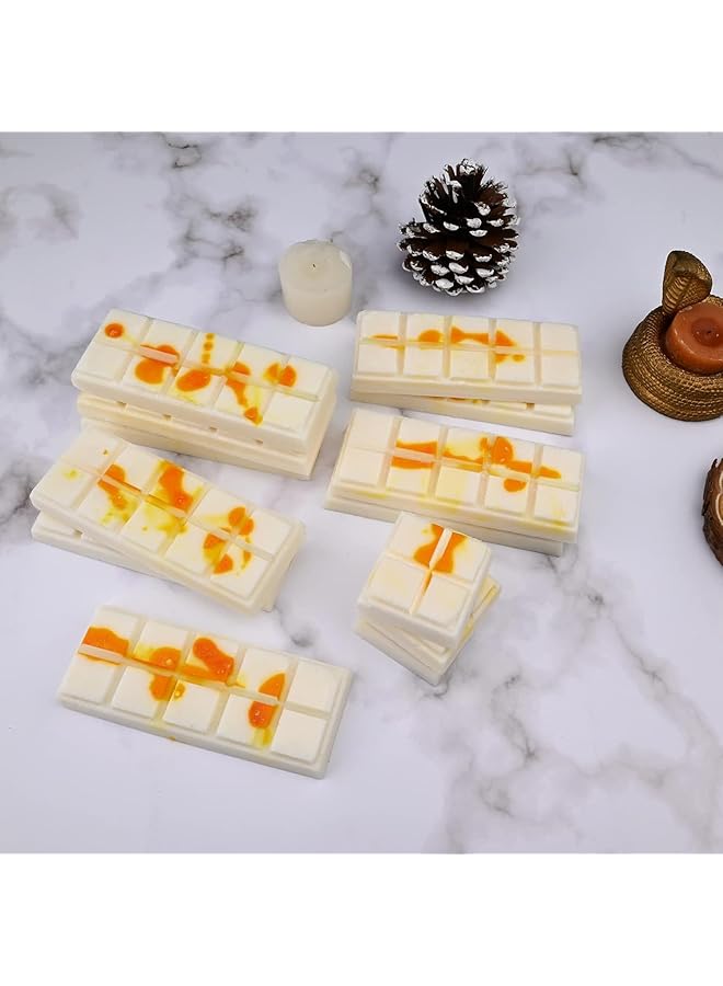 SAGREENY 2 Pcs Rectangle Chocolate Bar Molds For Wickless Wax Melt Candles, Sweet Bakeware, Thick And Large Chocolate Making - Image 5