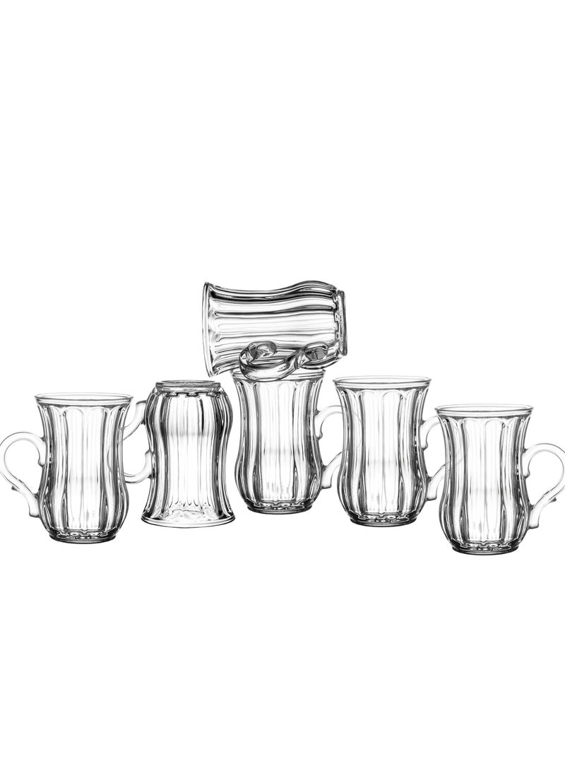 باساباش طقم فناجين شاي تركي  عدد 6 حبات من باساباش - Image 1