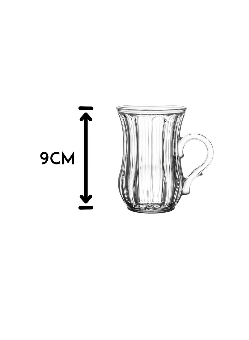 باساباش طقم فناجين شاي تركي  عدد 6 حبات من باساباش - Image 3