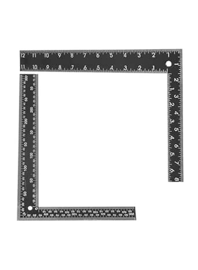 2 Pcs Steel Engineer Square Ruler 90 Degree L Shaped Angle Ruler for Woodworking and Drawing - Image 1