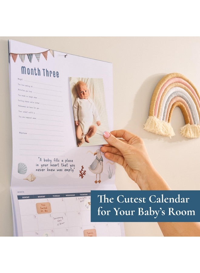 Bibi & Beau Baby's First Year Memory & 1st Year Calendar with 100 Stickers | Baby's First Year Calendar With Stickers & 1st Year Calendars, Baby Tracker - Image 4