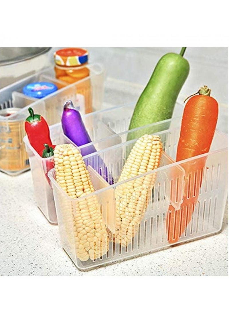 AIWANTO 6 Pack Refrigerator Storage Boxes With 12 Separators - Image 2