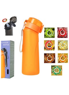 Sports Air Water Bottle BPA Free Starter up Set Drinking Bottles,750ML Fruit Fragrance Water Bottle, with 7 Flavour pods%0 Sugar Water Cup, for Gym and Outdoor Gift