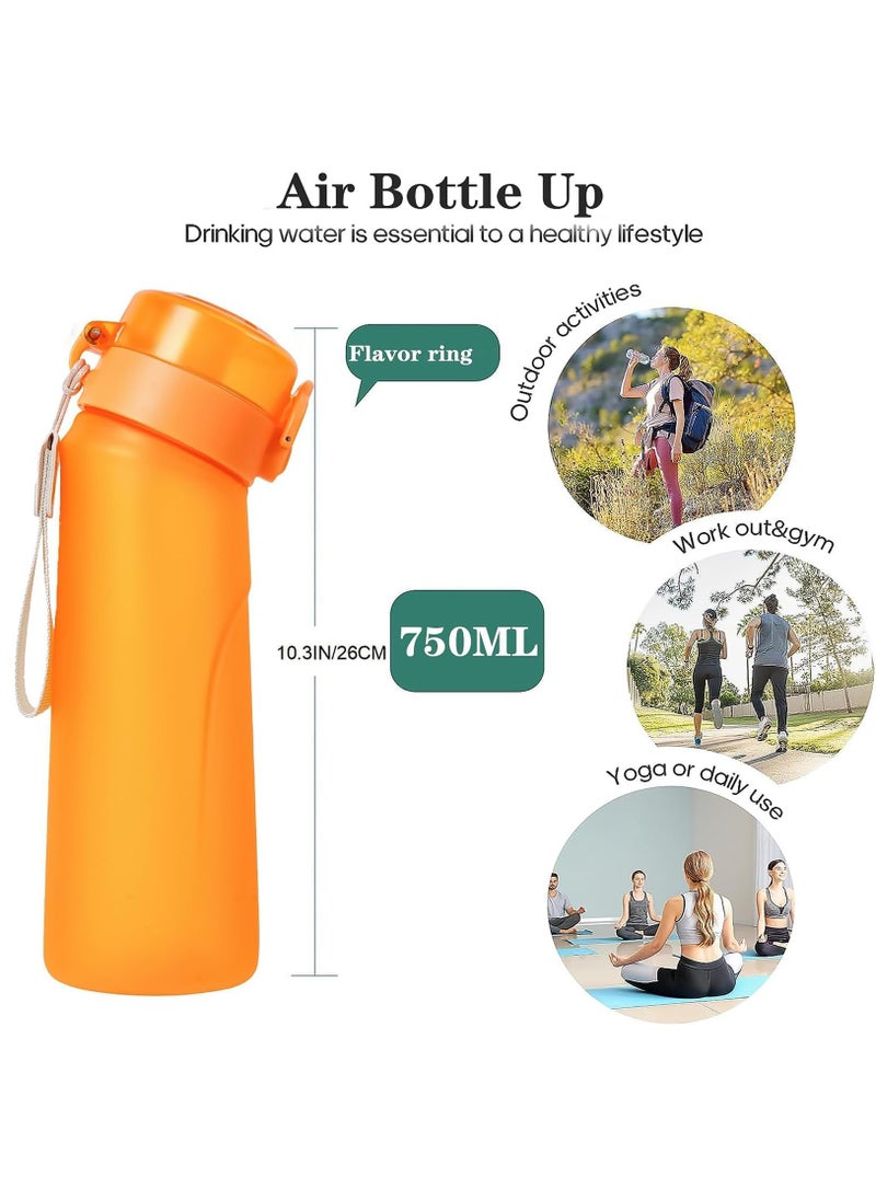 KASTWAVE - Sports Air Water Bottle BPA Free Starter up Set Drinking Bottles,750ML Fruit Fragrance Water Bottle, with 7 Flavour pods%0 Sugar Water Cup, for Gym and Outdoor Gift - Image 1