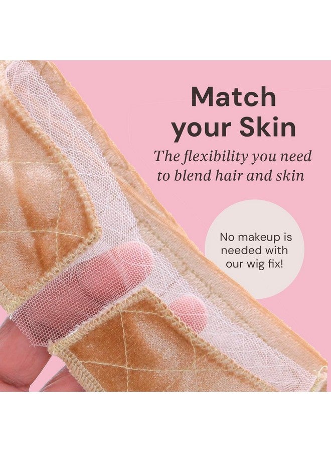 MILANO COLLECTION Lace Wig Grip Cap for Women, Adjustable Wig Cap with Headband, Non-Slip Wig Gripper to Keep Wigs Lace Front In Place, Nude - Image 5