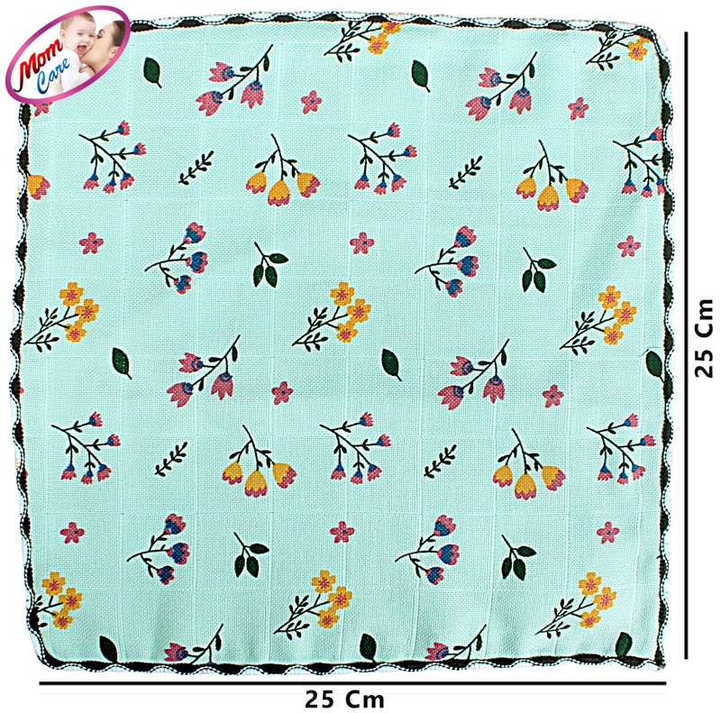 MOM CARE Cotton Face Towels for Babies Extra Soft/Quick Dry/Strong Water Absorbent/Napkins Towel for Kids, Boys and Girls Pack of 4 Multi Color 25x25 cm - Image 4