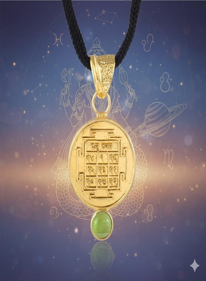 Memoir Brass 24KT Micron gold KETU grah Kawach Pendant | Energised & Purified | Pendant for KETU dosh | Unisex Hindu Astrology Talisman for Men Women-शुद्ध और ऊर्जा से भरपूर केतु सुरक्षा कवच पेंडेंट (PCDM3833-KETU) - Image 4