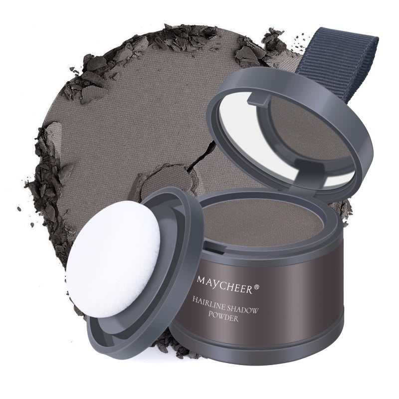 FREEORR Root Touch Up Hair Powder  Hairline Shadow for Thinning Hair Gray Hair Coverage for Women and Men  Dark Tan