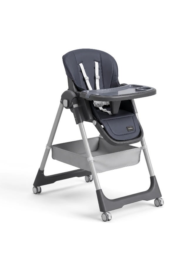 Burbay Premium Adjustable Baby High Chair - 8 Height Levels & Foldable Design - Image 4