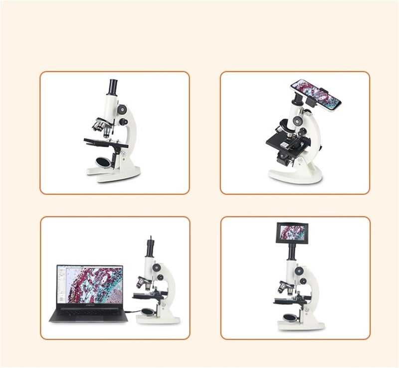 Microscope, Microscope, Monocular Optical Scope 64x-160x School Science Experimental Biology Children's Digital,for Homeschool Lab - Image 4