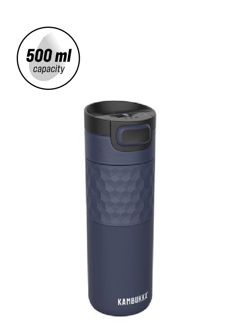 Kambukka Etna Grip Dishwasher Safe Double Wall Thermal Mug Denim Blue 500ml 11-01050  - Image 1