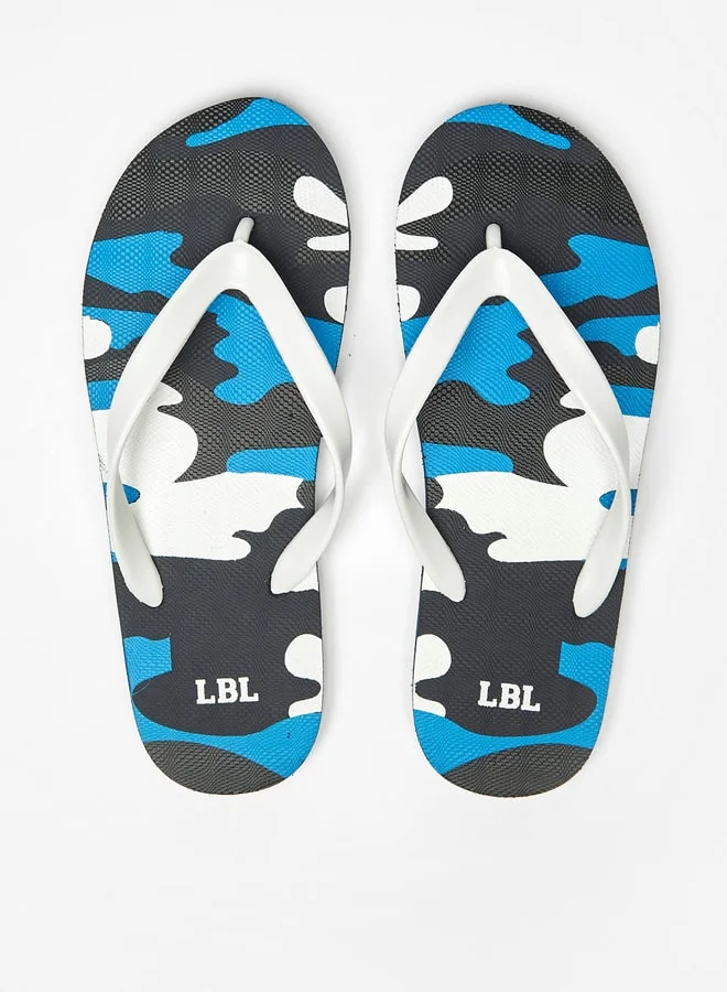 LBL by Shoexpress Men Camouflage Print Slip-On Thong Slippers