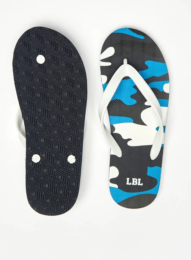 LBL by Shoexpress Men Camouflage Print Slip-On Thong Slippers