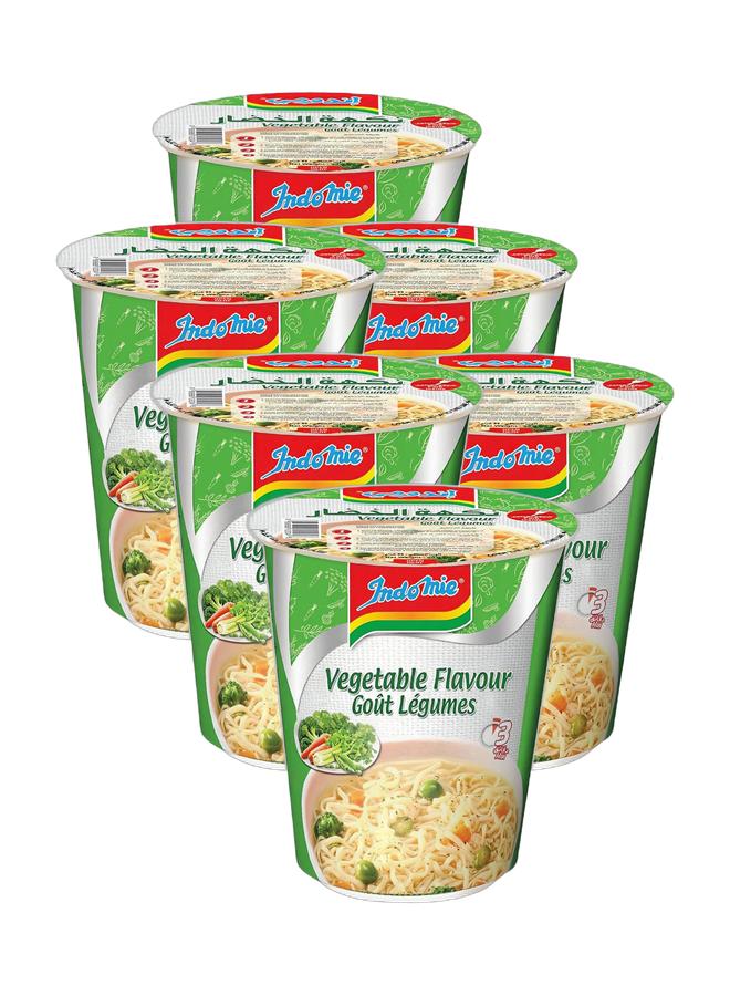 Indomie Instant Noodles Cup Vegetable Flavour, 60 g, Bundle of 6 - Image 1