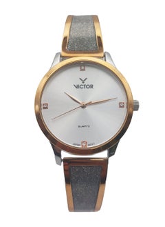 Victor Women Analog Quartz Stainless Steel Band Watch V1422 - 32mm  - Image 1