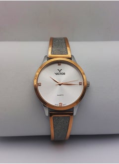 Victor Women Analog Quartz Stainless Steel Band Watch V1422 - 32mm  - Image 3