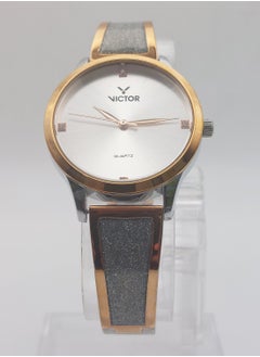 Victor Women Analog Quartz Stainless Steel Band Watch V1422 - 32mm  - Image 2