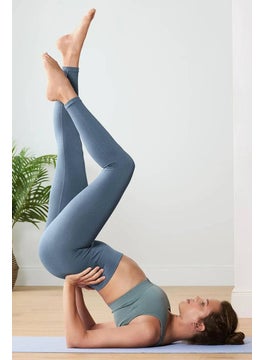 Tchibo Women Pull On Textured Seamless,Tight, Navy  - Image 1
