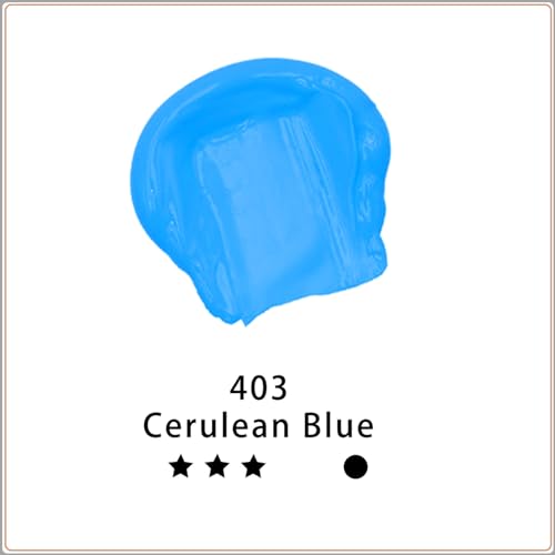 Artecho Cerulean Blue Acrylic Paint 500ml / 17oz Large Bottle - Craft Paint for Art Supplies, Canvas, Rocks, Wood, Fabric, Ceramic - Non Toxic - Image 2