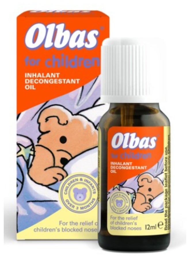 أولباس زيت أولباس المستنشق المزيل للاحتقان للأطفال 12 مل - راحة لطيفة من انسداد الأنف ونزلات البرد - Image 2