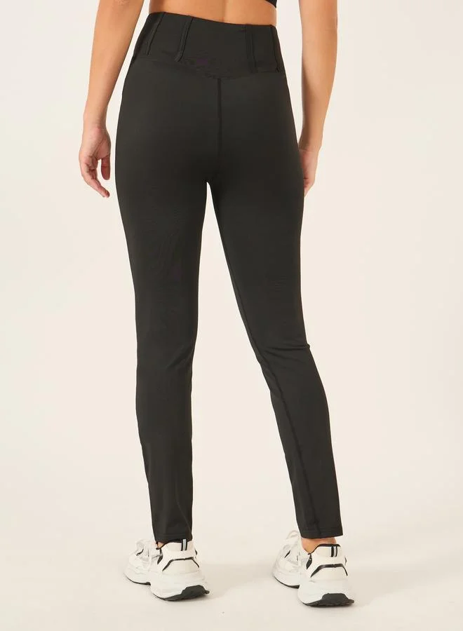 Styli Active Corset Shape Waist Detail Leggings