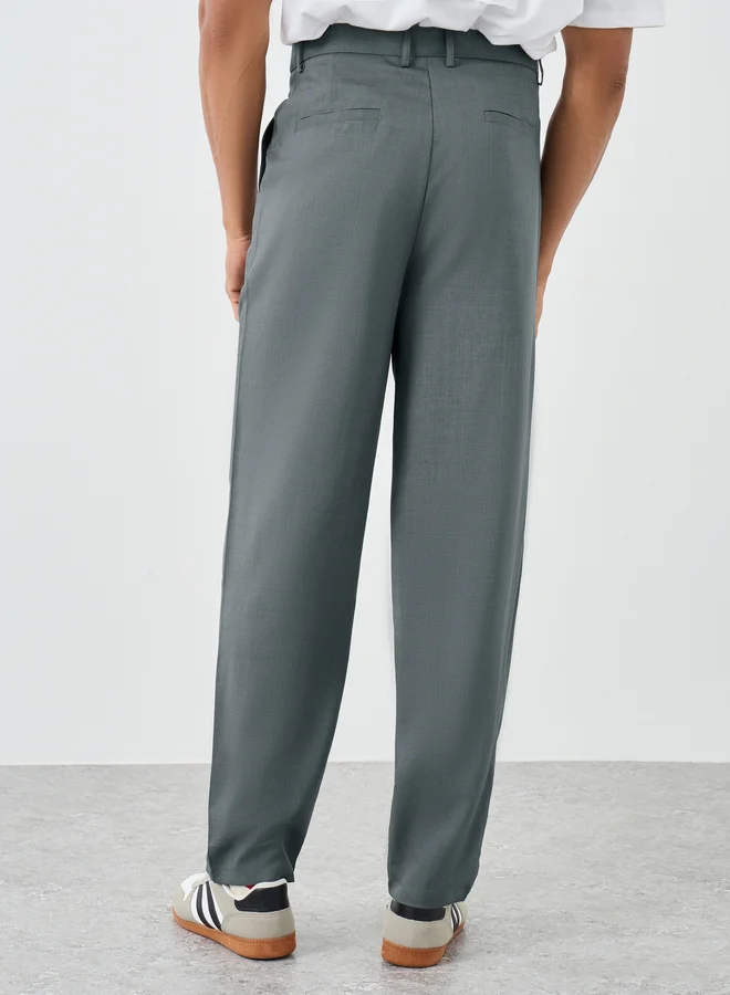 Styli Styli Men Straight Fit Formal Trousers
