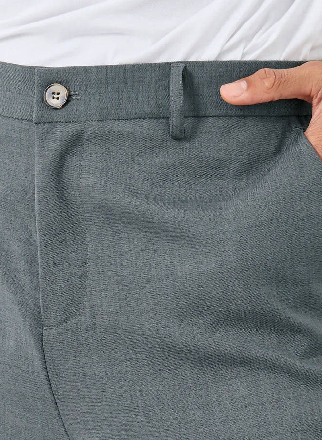 Styli Styli Men Straight Fit Formal Trousers
