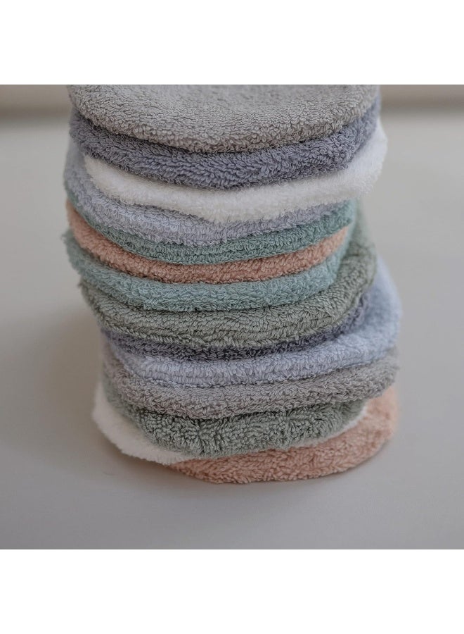 mushie Baby Bath Mitt | Organic Cotton | Pack of 2 (Gray) - Image 5