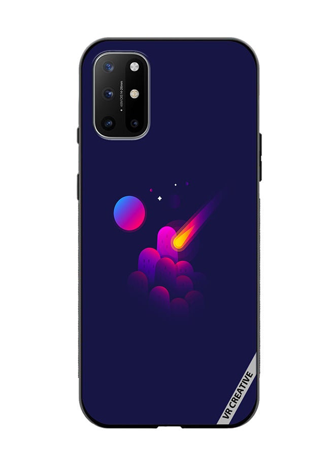 VR CREATIVE Protective Case Cover For OnePlus 8T Space Minimalist Design Multicolour - Image 1