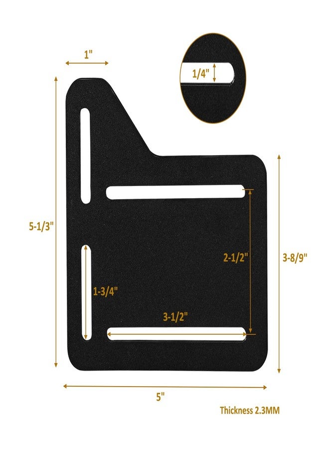 VANROUG 2 Pcs Bed Frame Brackets for Headboard, Bed Frame Adapter Connector, Bed Modification Plate, Bed Frame Conversion Kit, Headboard Attachment Bracket kit for Queen, King and Full Size Beds - Image 4