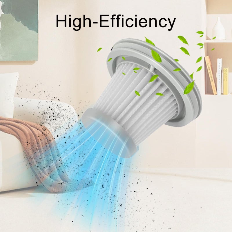 Odashen Vacuum Filter Replacement for Fanttik Slim V8 Mate, V8 Apex, Slim V10 Mate Vacuum Cleaner, 1Stainless Steel Pre-filter, 7 Washable Hepa Filters, 1 Cleaning Brush - Image 4