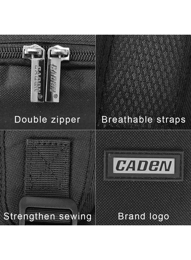 Caden Camera Backpack Bag Professional for DSLR/SLR Mirrorless Camera Waterproof, Camera Case Compatible for Sony Canon Nikon Camera and Lens Tripod Accessories - Image 2