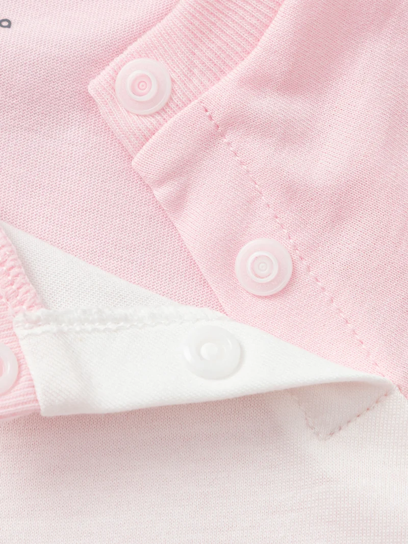 Balabala Pink Baby Unisex Knitted jumpsuit  | Best Price UAE