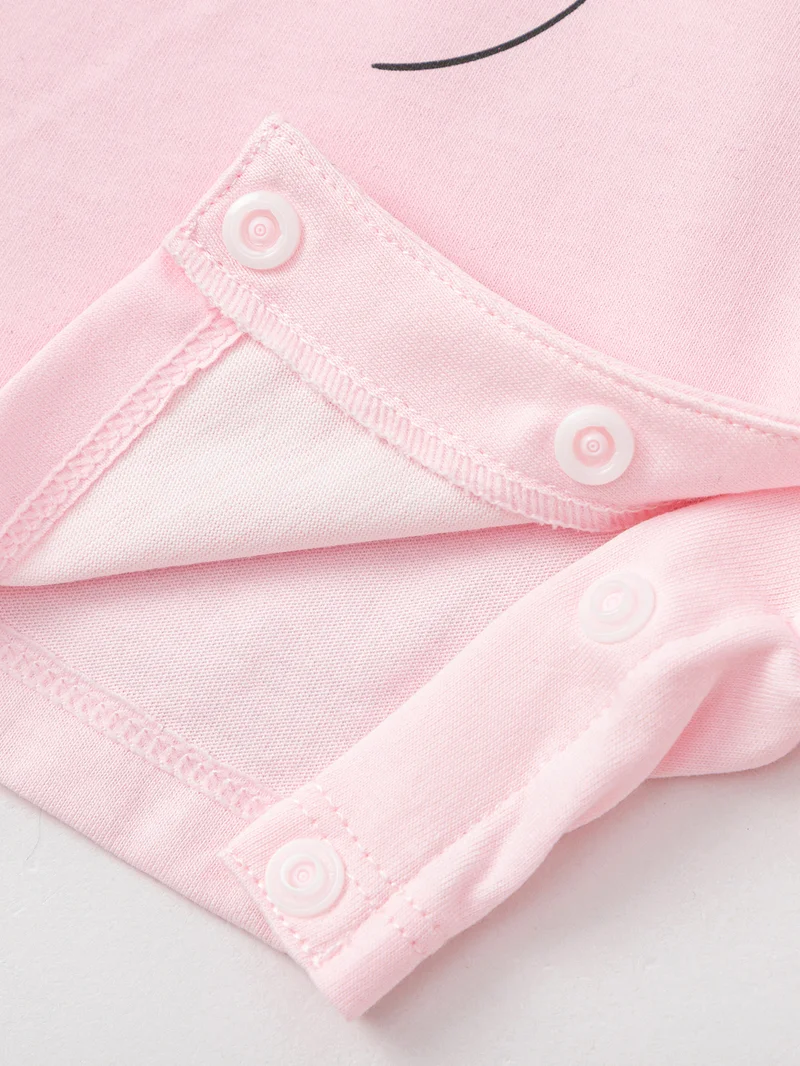 Balabala Pink Baby Unisex Knitted jumpsuit  | Best Price UAE