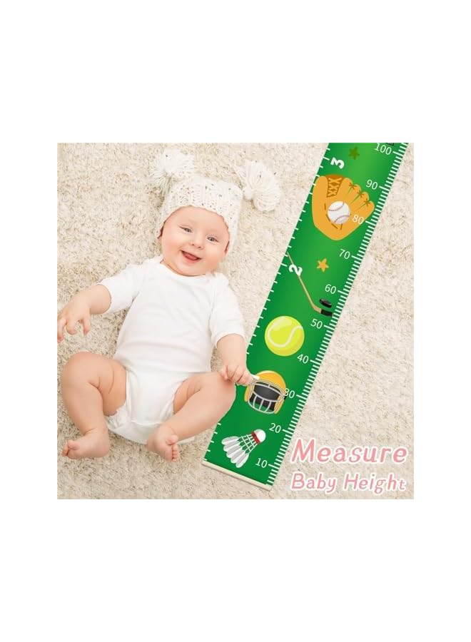 The Bros Kids Growth Chart for Wall, 200 X 20 CM Premium Canvas Removable Height Chart for Kids Height Measurement for Wall, Height Chart for Kids & Babies, Kids Height Wall Chart (Green Plants) - Image 5
