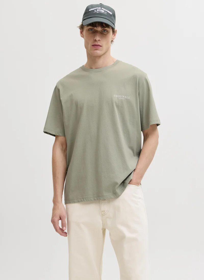 JORMONTAUK AOP BACK TEE SS CREW NECK SN