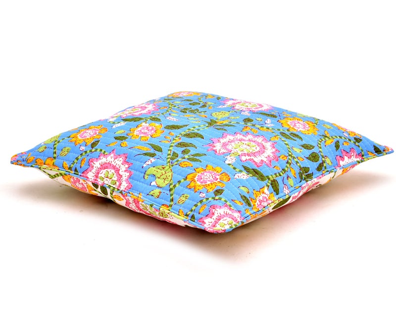 RRC Super Soft Cotton Quilted Reversible Cushion Covers 16X16(Inches),Pack of 5, Front is Quilted with Soft Cotton Hidden Zipper Closure - Image 5