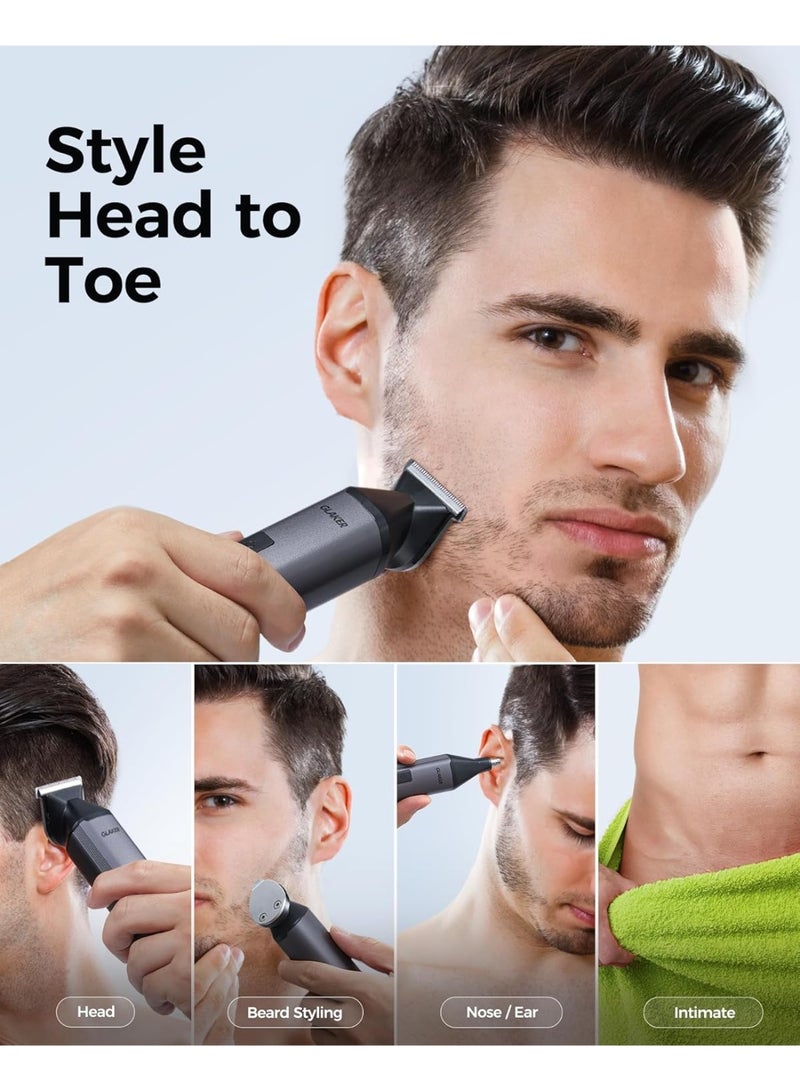 GLAKER Men's Professional Hair Trimmer Beard Trimmer - Image 3