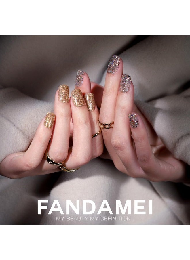 FANDAMEI Press On Nails 24 Colors 576Pcs Press On Nails Short Matte Glossy Press On Nails Short Square. Glitter Press On Nails Short Round. Natural Fit Lightweight Fake Nails Natural For Nail Art  - Image 3