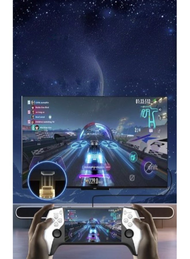 Portable Handheld Game Console, 5-inch HD IPS Screen, Dual Analog Joysticks, 64GB Storage, HDMI TV Output, 3000mAh Battery - Image 4