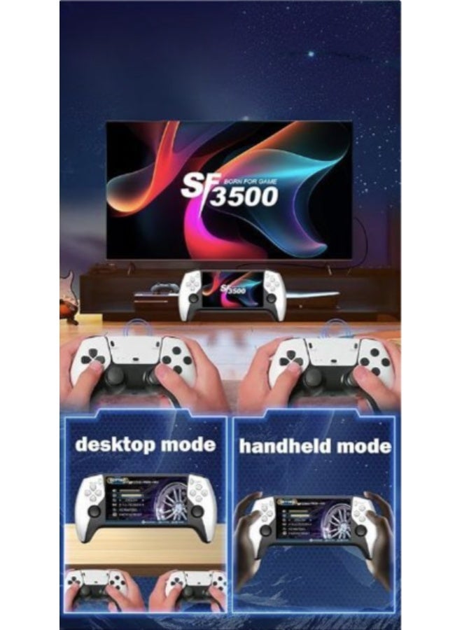 Portable Handheld Game Console, 5-inch HD IPS Screen, Dual Analog Joysticks, 64GB Storage, HDMI TV Output, 3000mAh Battery - Image 2