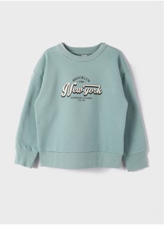 LC WAIKIKI Crew Neck Long Sleeve Printed Girl's Sweatshirt  - Image 1
