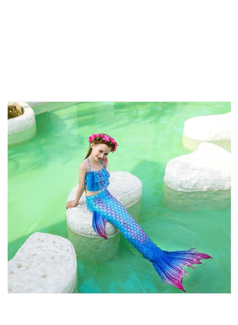 Y&D 3-Piece Mermaid Bathing Swimsuit Set - Image 1