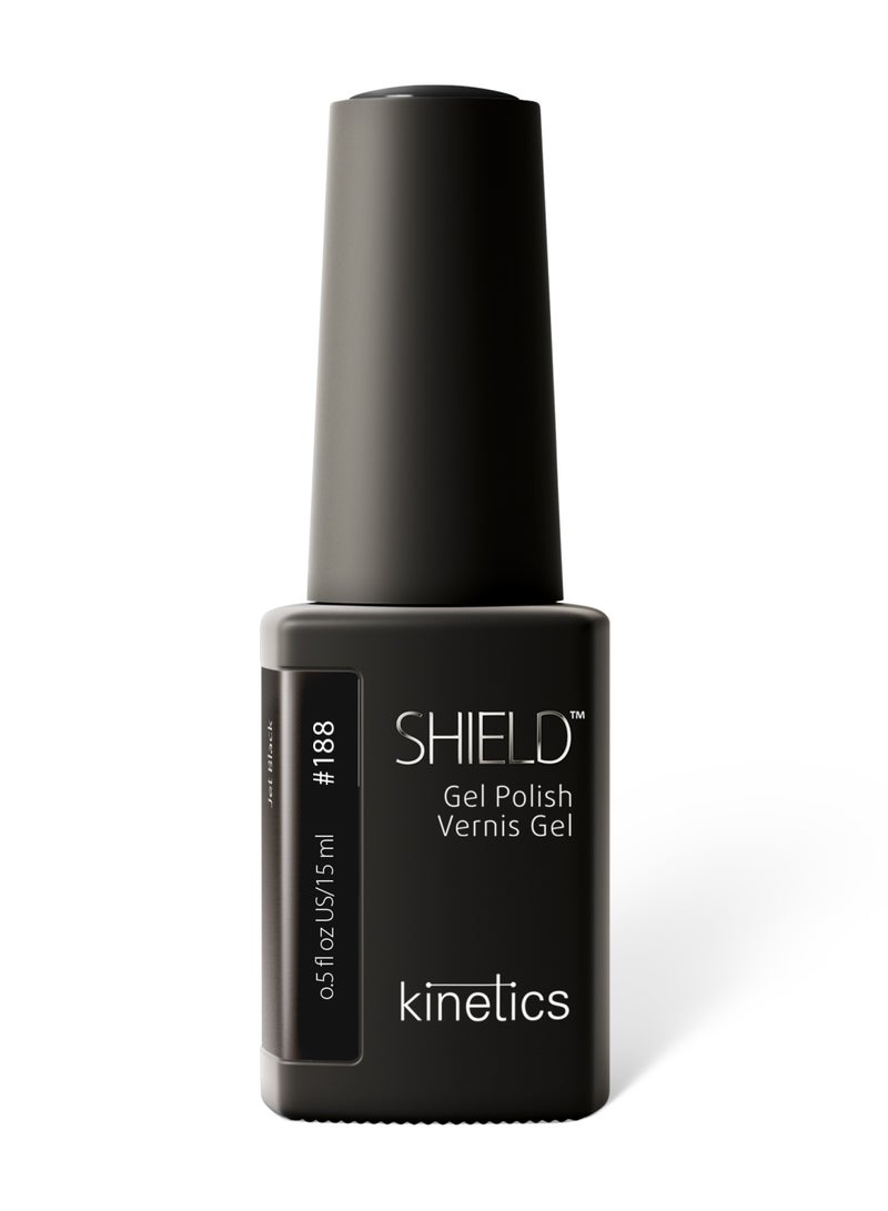 KINETICS SHIELD GEL POLISH 15 ML | #188 JET BLACK - Image 1